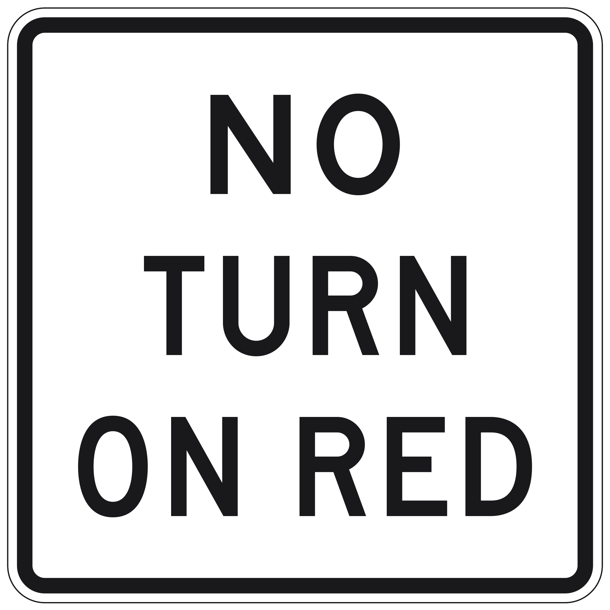 No Turn on Red signal - Imagine from www.trafficsign.us